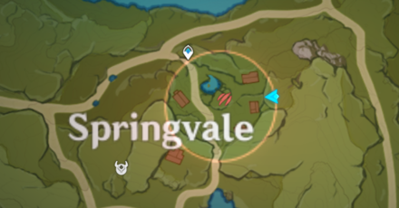Genshin - Springvale Hiding Spot 2 Map