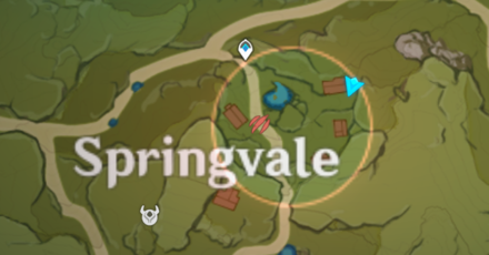 Genshin - Springvale Hiding Spot 3 Map