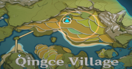 Genshin - Qingce Hiding Spot 1 Map