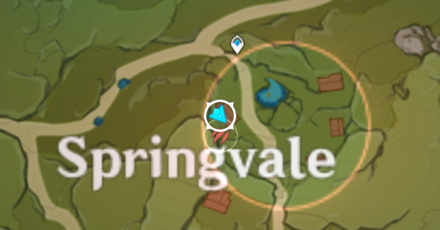 Genshin - Springvale Hiding Spot 4 Map