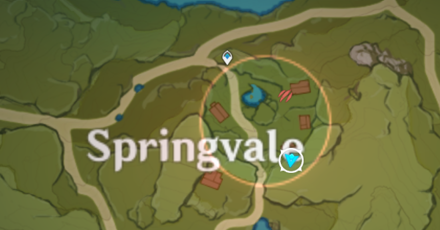 Genshin - Springvale Hiding Spot 5 Map