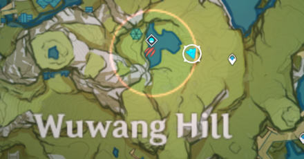 Genshin - Wuwang Hill Spot 3 Map