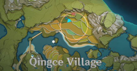 Genshin - Qingce Village Spot 3 Map