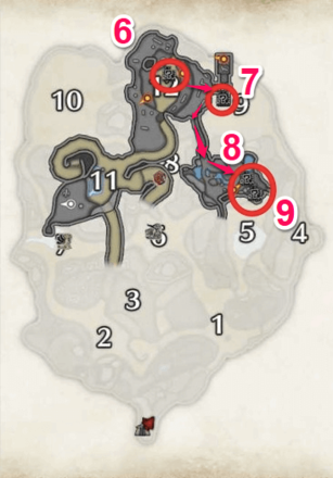 MH Rise - Farming Route Bonepiles in Sandy Plains (lower level)