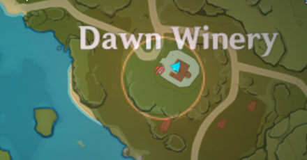 Genshin - Dawn Winery Hiding Spot 5 Map