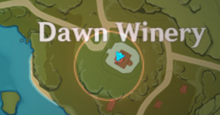 Genshin - Dawn Winery Hiding Spot 7 Map