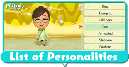 Miitopia List of Personalities