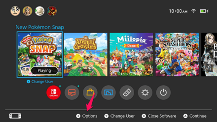 New Pokemon Snap - Home Screen