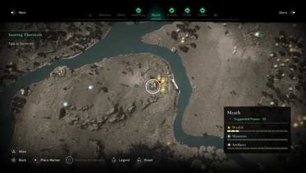 Vikingr Salute Location (AC Valhalla) Map View