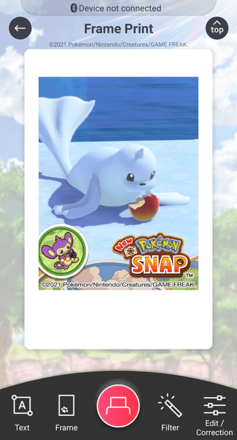New Pokemon Snap - instax mini Link Editing Mode