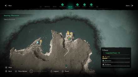 Vikingr Salute Location (AC Valhalla) Map View