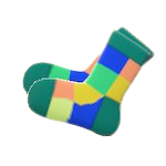Color-Blocked Socks Image