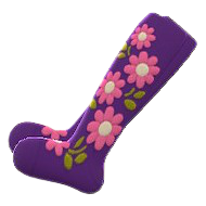 ACNH - Embroidered-Flower Tights Image