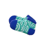 Wave-Print Socks Image