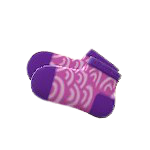 ACNH - Wave-Print Socks Image