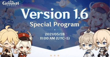 Genshin - Update 1.6 Livestream