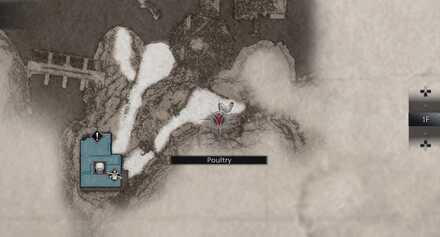 Resident Evil Village Reservoir Crystal Fragment in Chest Map