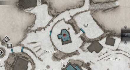 Resident Evil Village Crystal Fragment Above the Church Altar Map