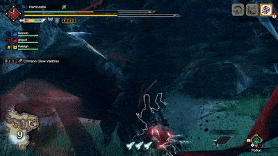 MH Rise - Crimson Glow Valstrax Charged Wing Spike