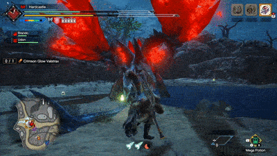 MH Rise - Crimson Glow Valstrax Double Wing Thrust