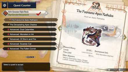 MH Rise - The Fearsome Apex Rathalos Quest