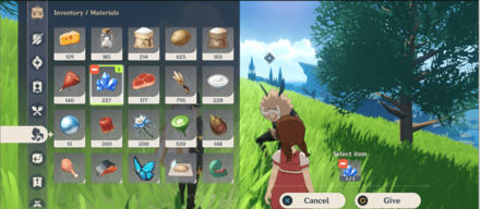 Genshin - Mimi Tomo Day 4 Location 2 - Give an Item to the Hilichurl