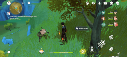 Genshin - Mimi Tomo Day 6 Location 2 - Talk to the other Hilichurl willing to make conversation