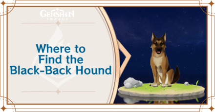 Genshin Impact - Where to Find the Black-Back Hound