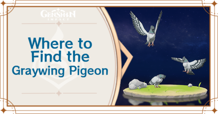 Genshin Impact - Where to Find the Graywing Pigeon