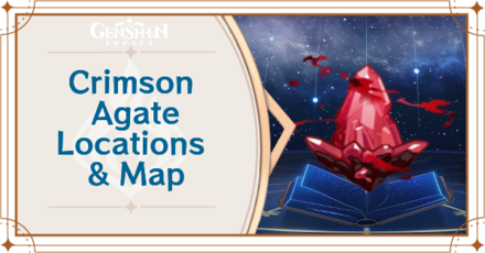 Genshin Impact - Crimson Agate Locations & Map