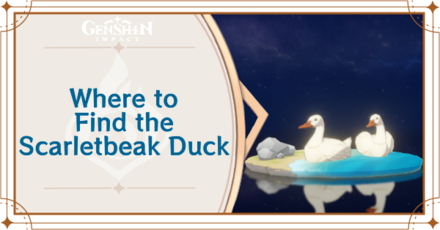 Genshin Impact - Where to Find the Scarletbeak Duck