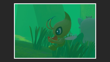 New Pokemon Snap - Celebi 3 Star Photo Eating Fluffruit