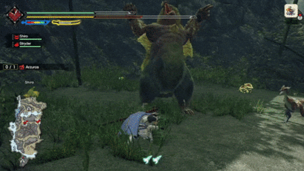 MH Rise - Arzuros Cross Claws Strike