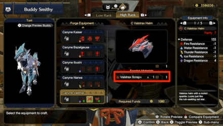 Monster Hunter Rise - Used to Craft Buddy Armors and Weapons.png