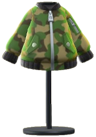 ACNH- Camo Bomber-Style Jacket Image