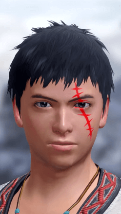 MH Rise - Stitches Face Paint