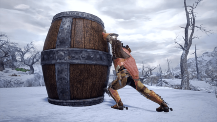 MH Rise - Using the Wall pose 03