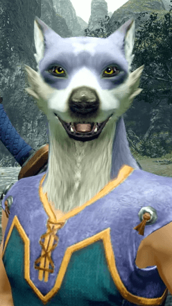 MH Rise - Canyne Mask layered armor