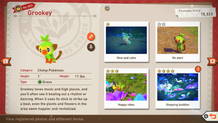 New Pokemon Snap - Early-Game Pokemon