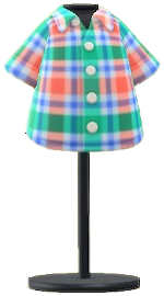 ACNH - Madras Plaid Shirt Image