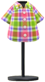 ACNH- Madras Plaid Shirt Image