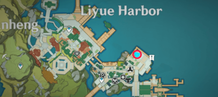 Genshin - Uncle Gao Fish Shop Map