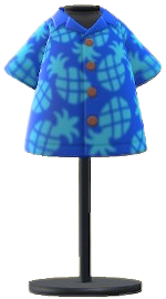 ACNH - Pineapple Aloha Shirt Image