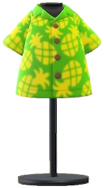 ACNH - Pineapple Aloha Shirt Image