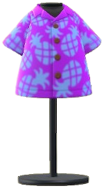 ACNH - Pineapple Aloha Shirt Image