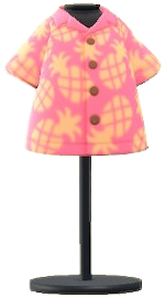 ACNH- Pineapple Aloha Shirt Image