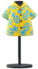 ACNH - Pineapple Aloha Shirt Image