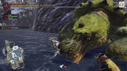 MH Rise - Tetranadon Rush Attack Can Be Dodged Sideways