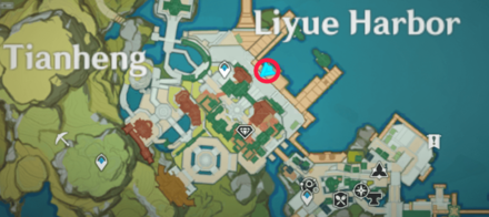 Genshin - Fish Shop Map