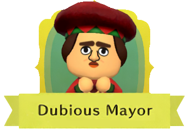 Miitopia - All Characters - Dubious Mayor